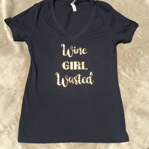 Wine girl wasted tee